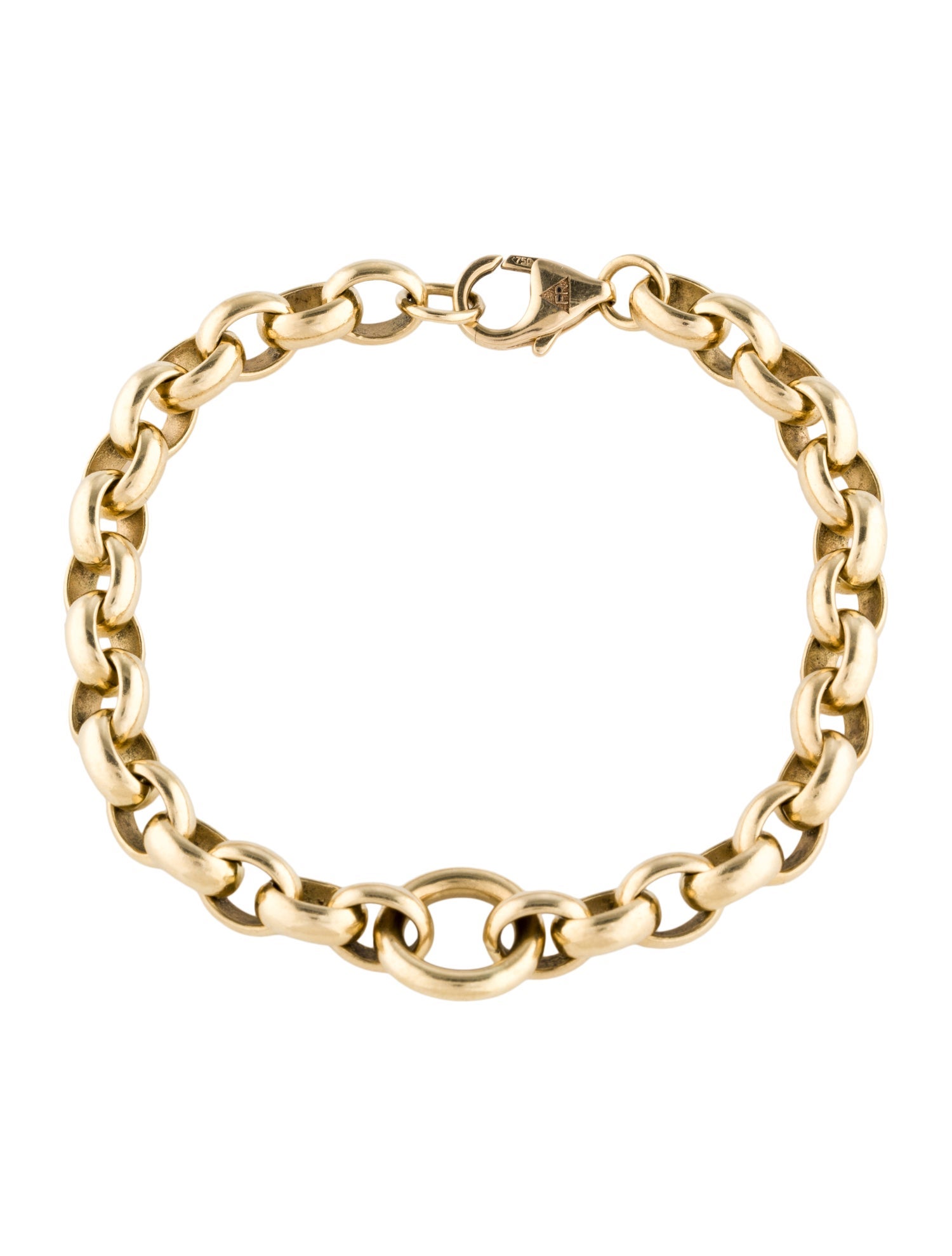 FoundRae 18K Heavy Belcher Link Bracelet