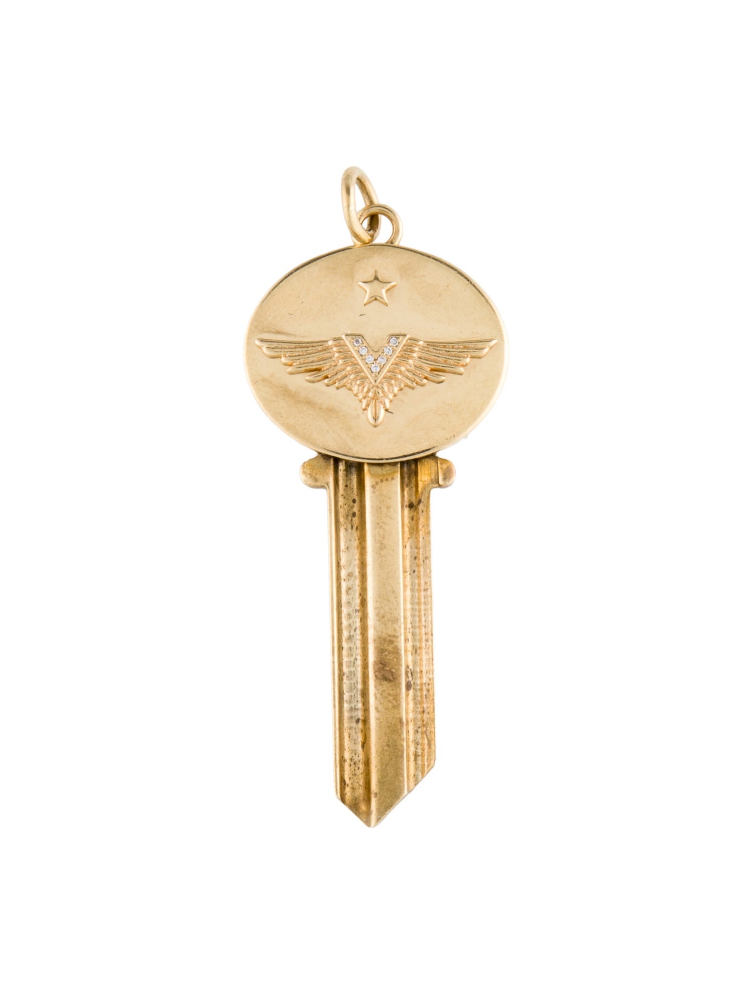 FoundRae Diamond Passion Key Pendant