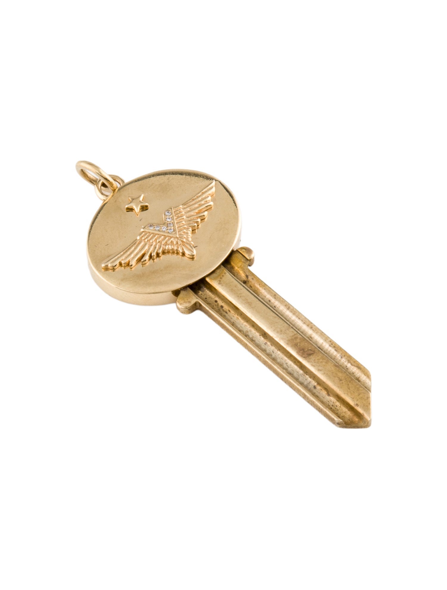 FoundRae Diamond Passion Key Pendant