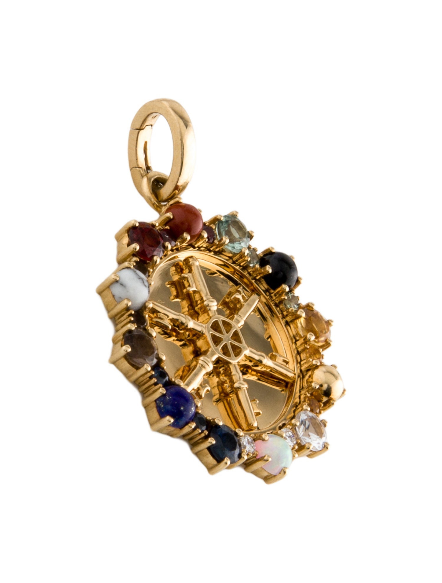 FoundRae 18K Multistone & Diamond Aether Pendant