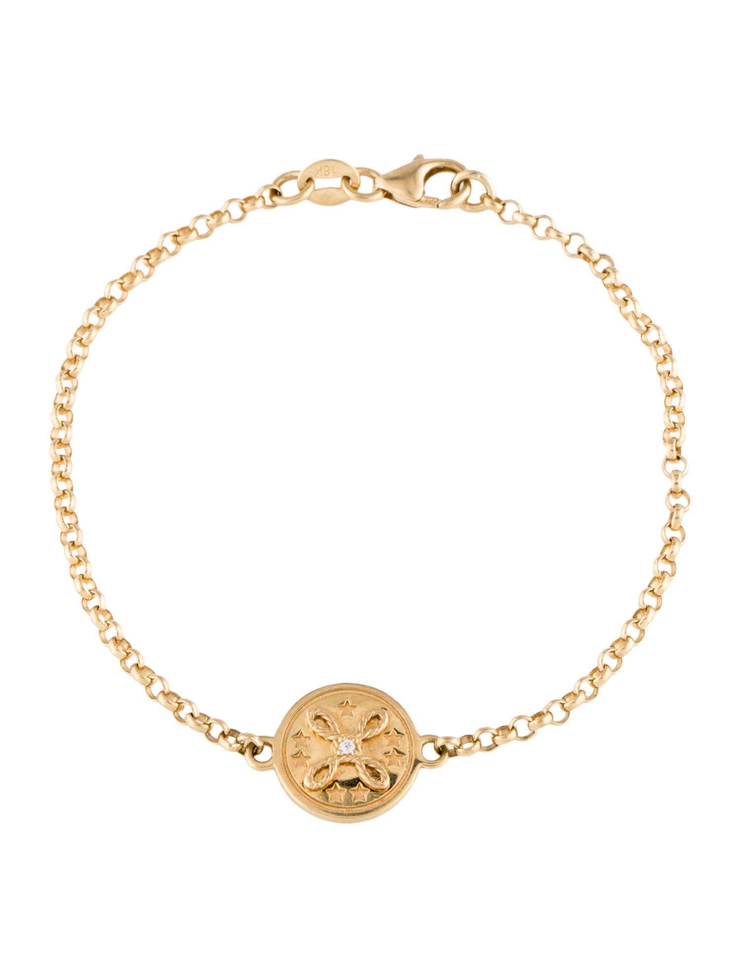 FoundRae 18K Diamond 'True Love' Station Bracelet