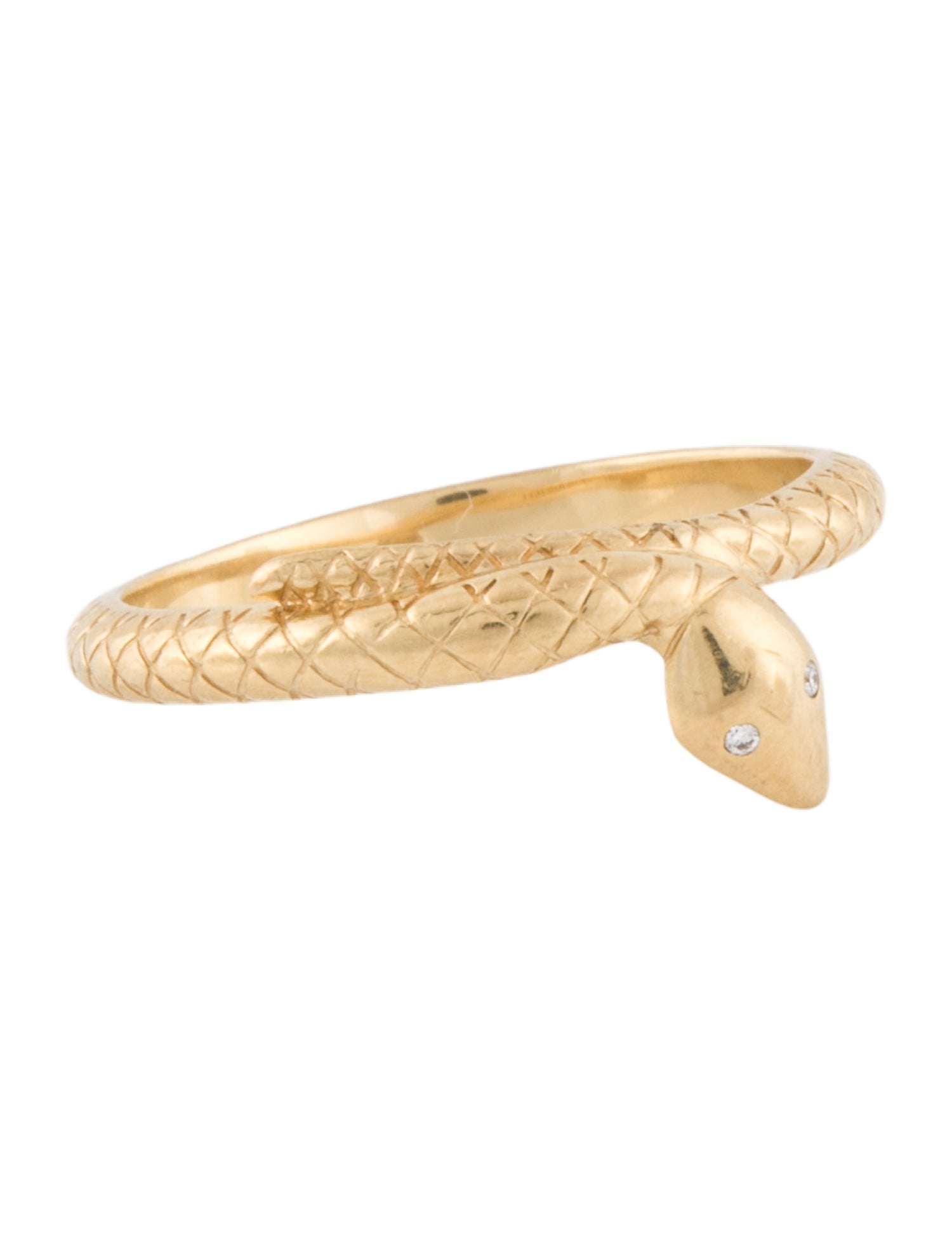 FoundRae 18K Diamond Snake Bookend Band