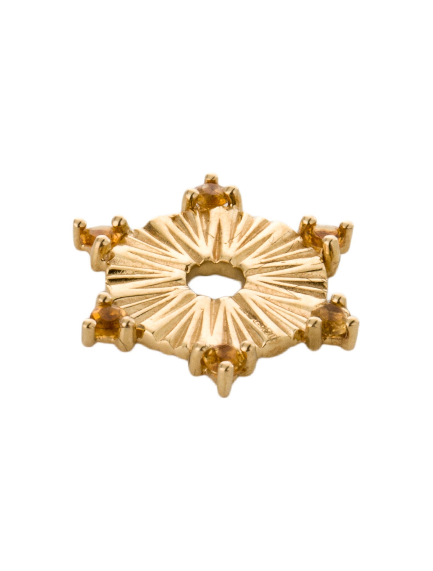 FoundRae 18K Citrine Inner Light - Foundational Keys Disk Enhancer Earrings