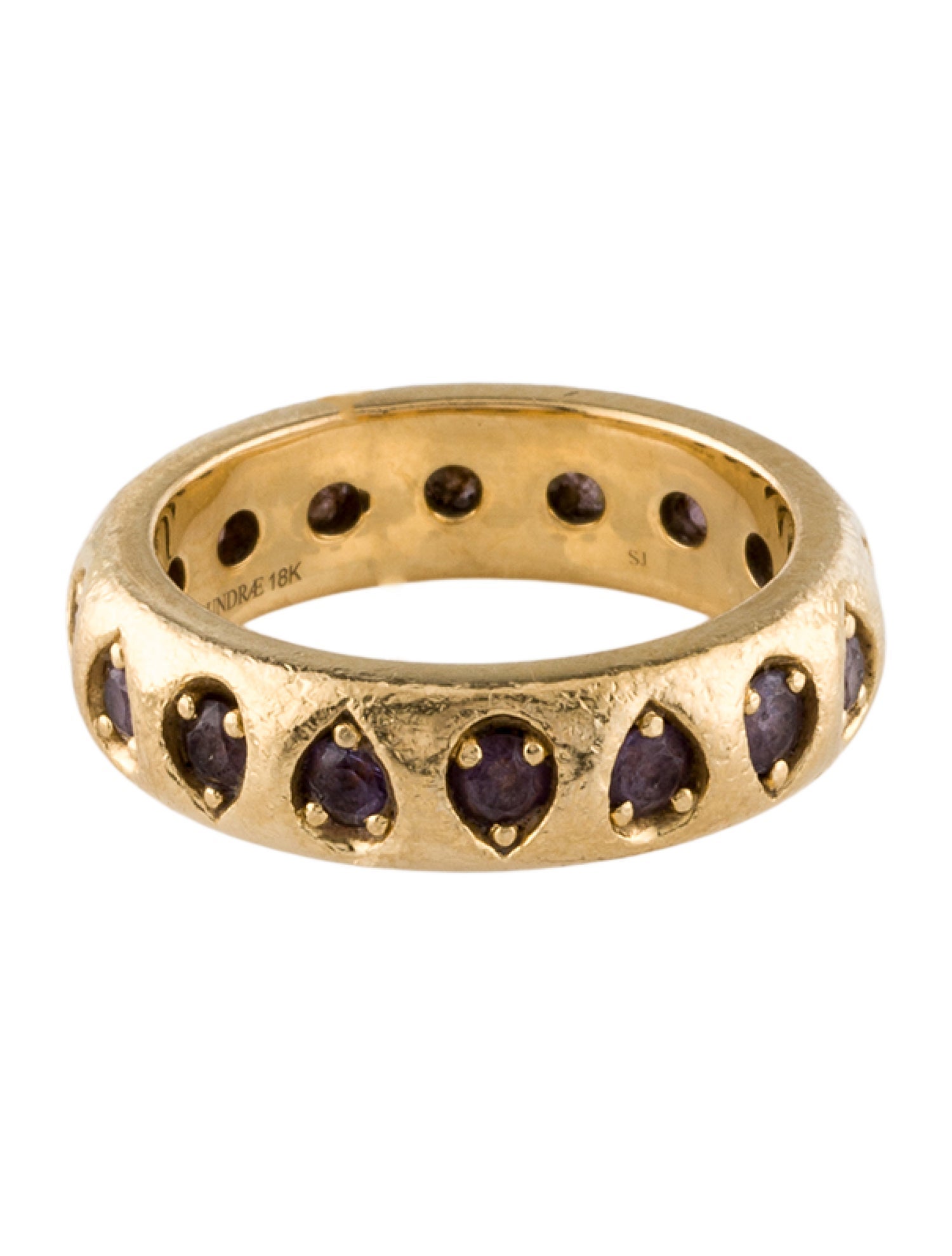 FoundRae 18K Amethyst Forever & Always Eternity Band