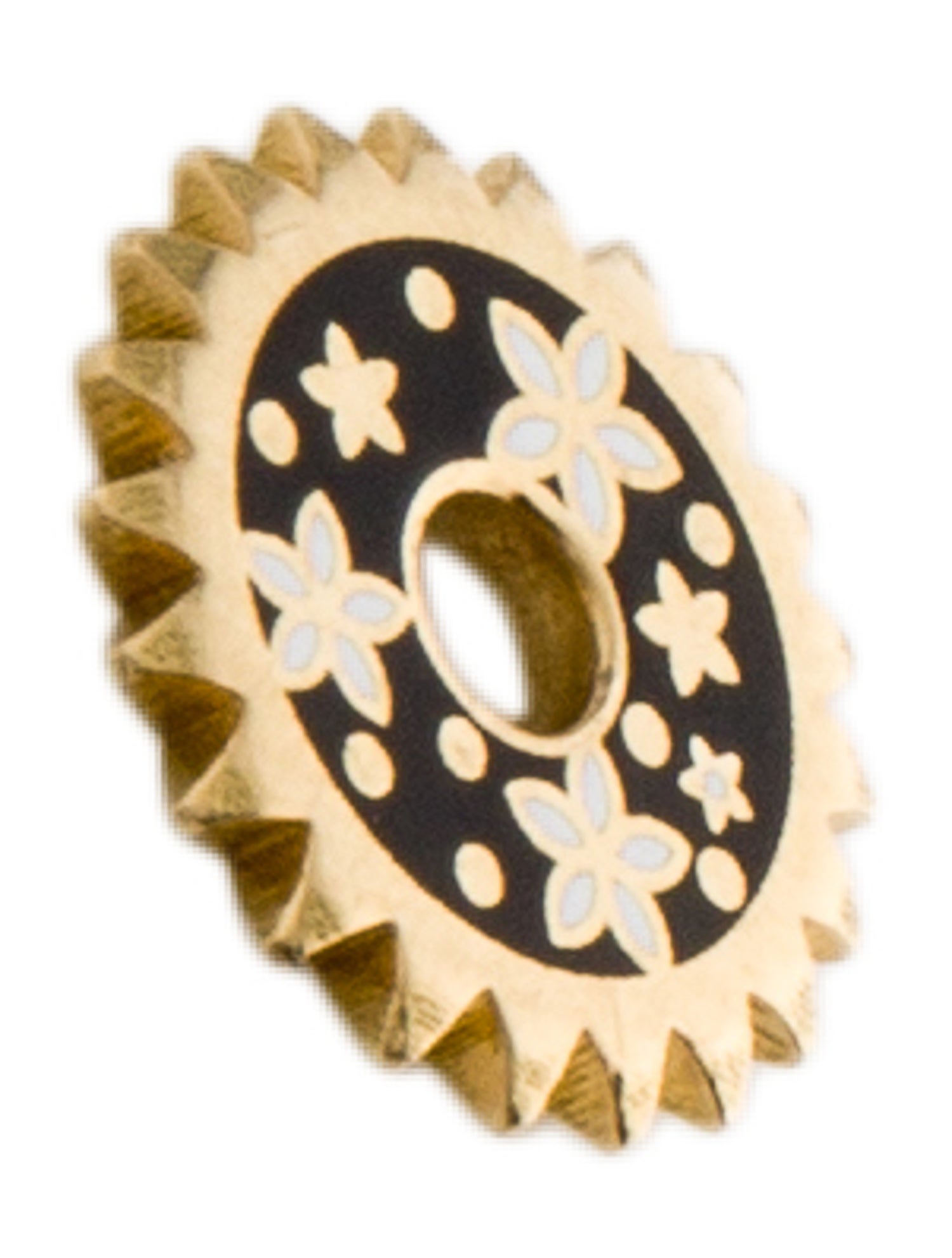 FoundRae Enamel Dark Blossoms Disk