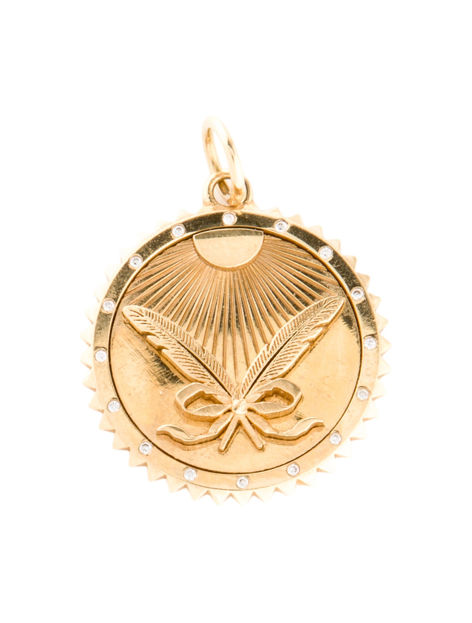 FoundRae 18K Diamond 'All-Rise' Medallion