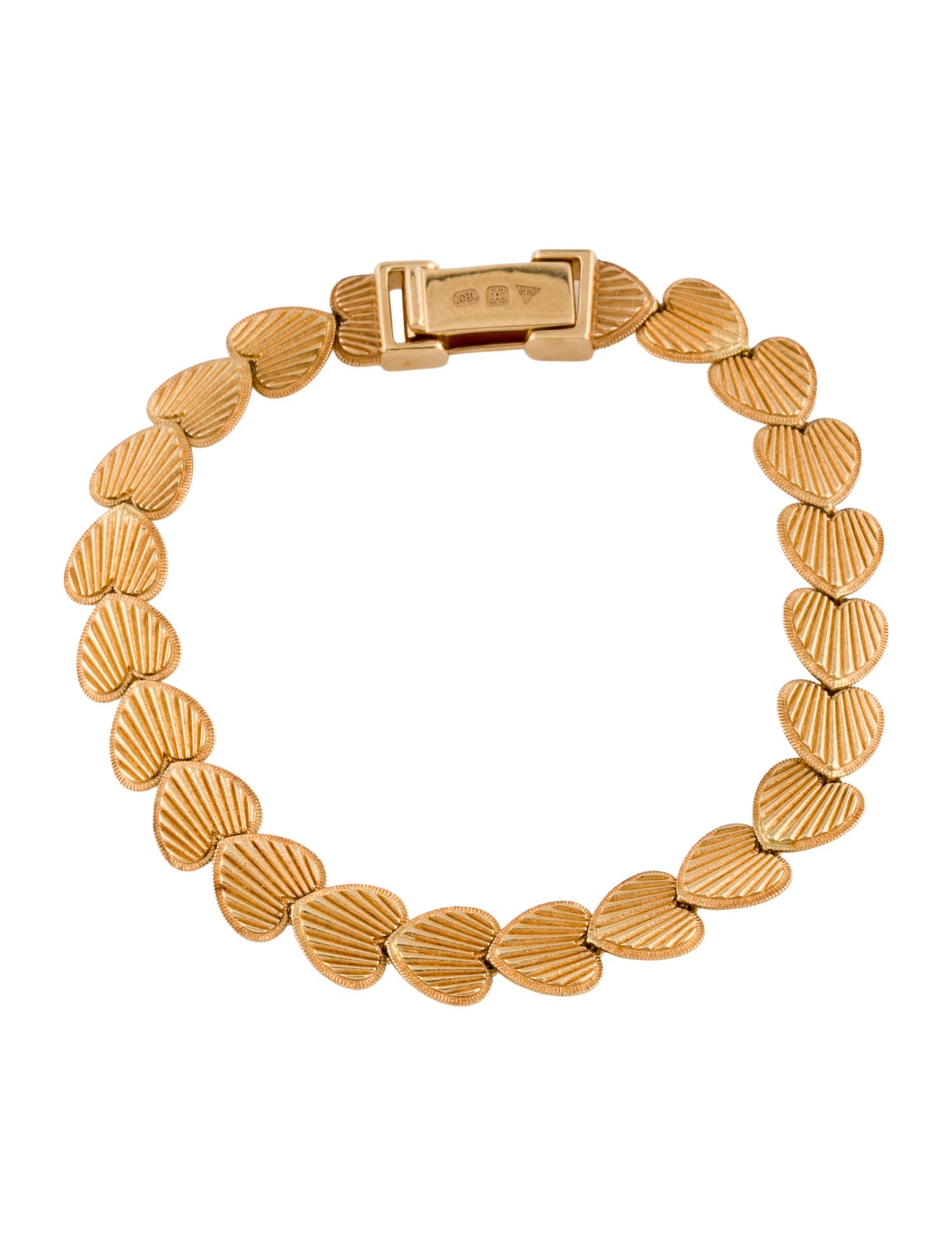 FoundRae 18K Small Heart Bracelet
