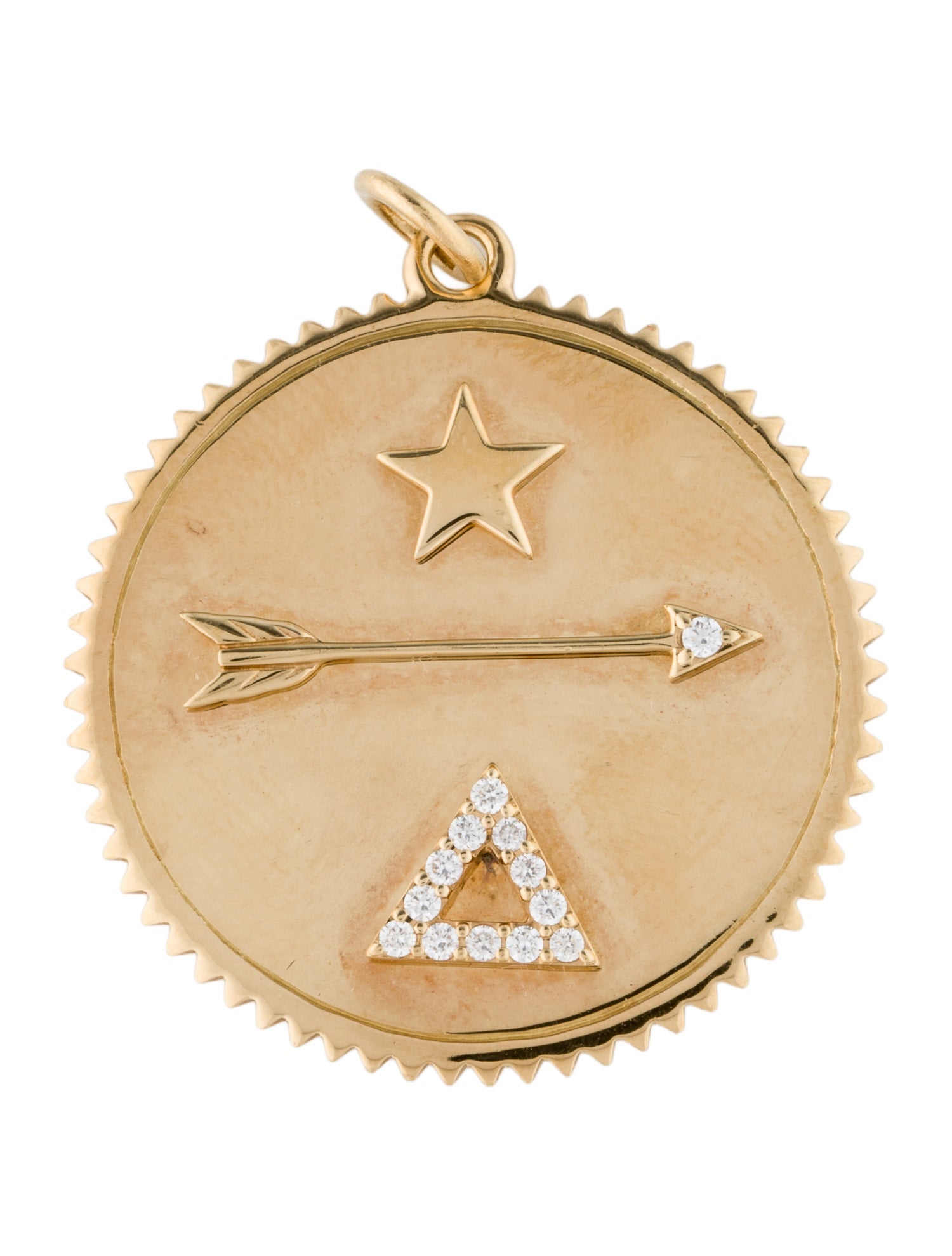 FoundRae 18K Diamond Large Dream Medallion Pendant