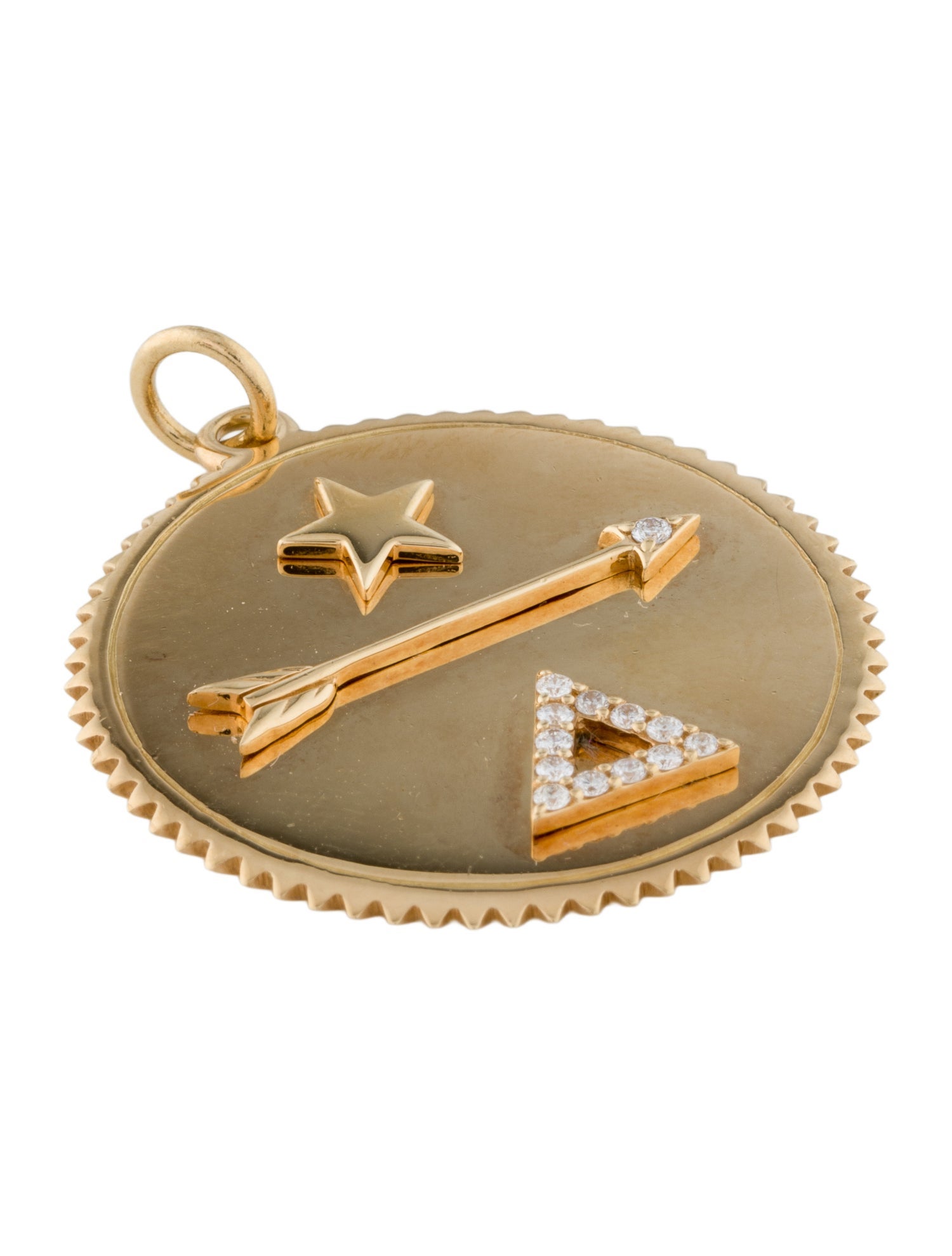 FoundRae 18K Diamond Large Dream Medallion Pendant