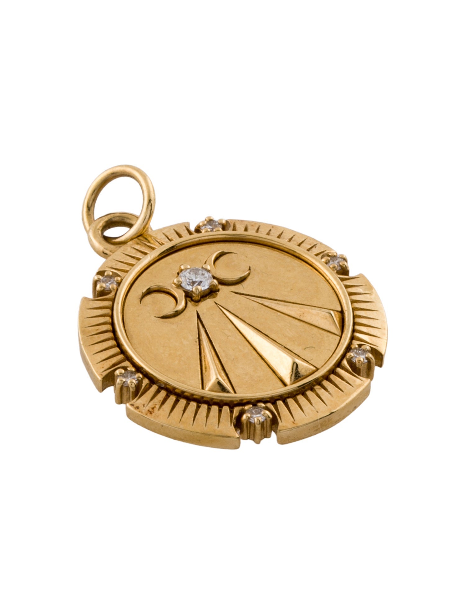 FoundRae 18K Diamond Mind, Body, Soul Wholeness Medallion