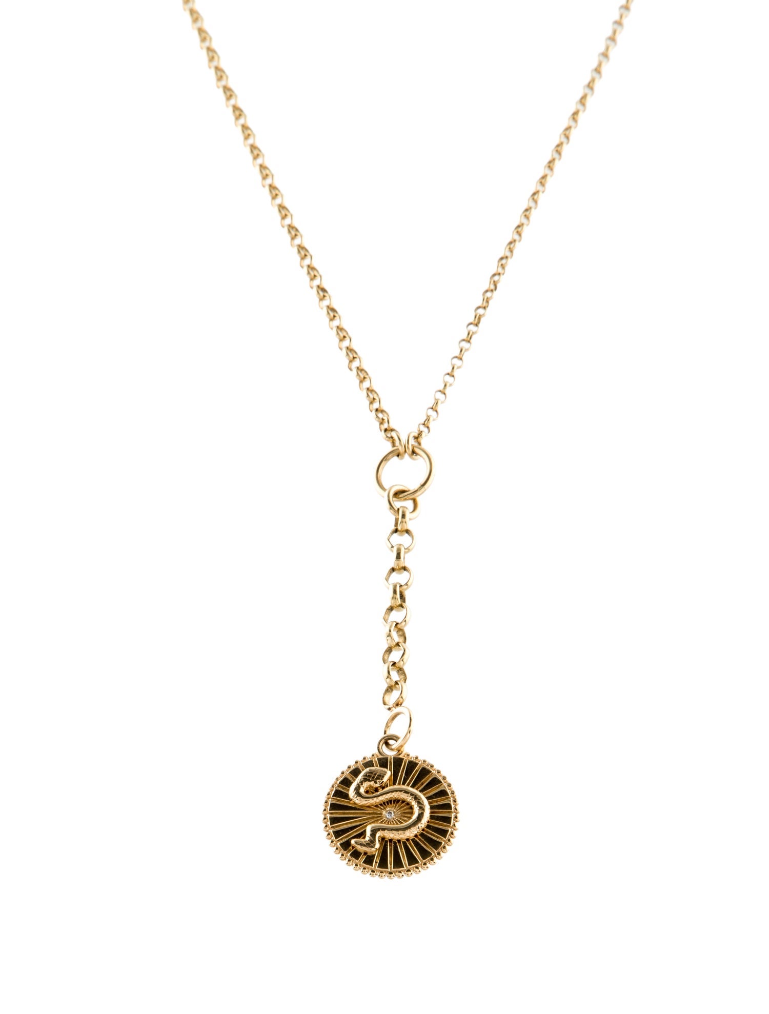 FoundRae 18K Diamond 'Wholeness' Small Mixed Belcher Extension Chain Necklace