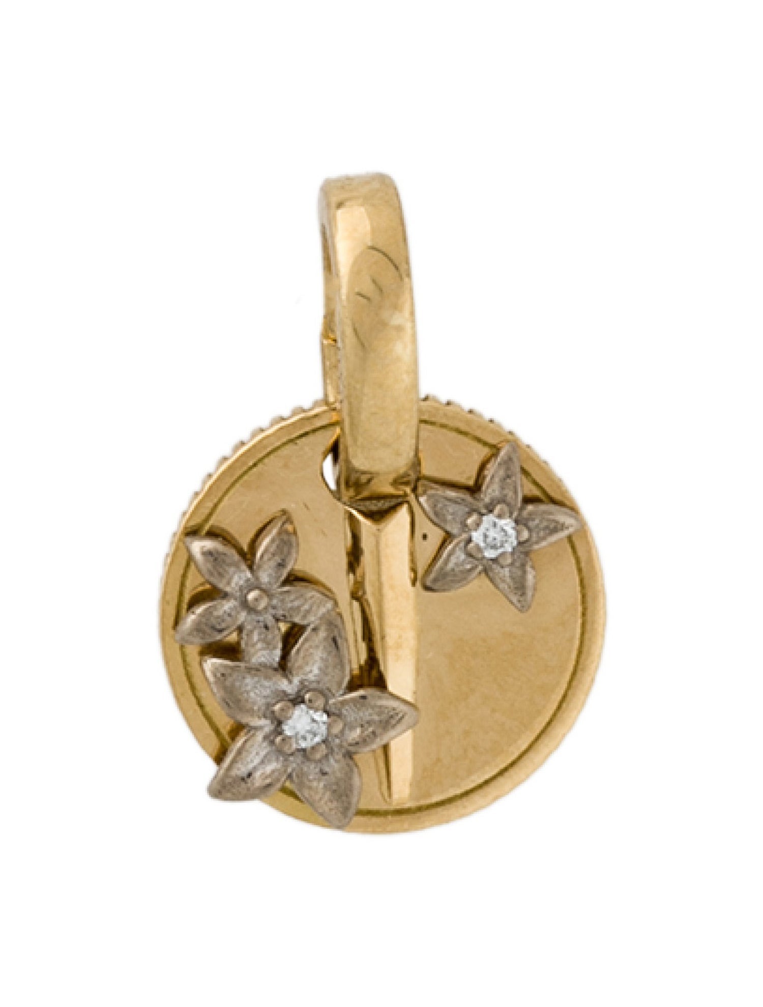 FoundRae 18K Diamond Resilience Mini Coin Charm