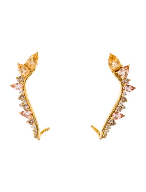 Fernando Jorge 18K Diamond & Topaz Electric Ear Cl
