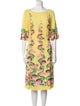 Fontana Milano 1915 Floral Print Midi Length Dress