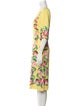 Fontana Milano 1915 Floral Print Midi Length Dress