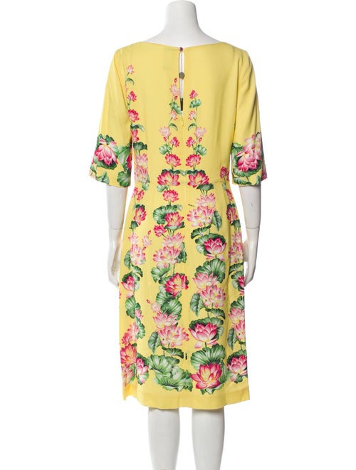 Fontana Milano 1915 Floral Print Midi Length Dress