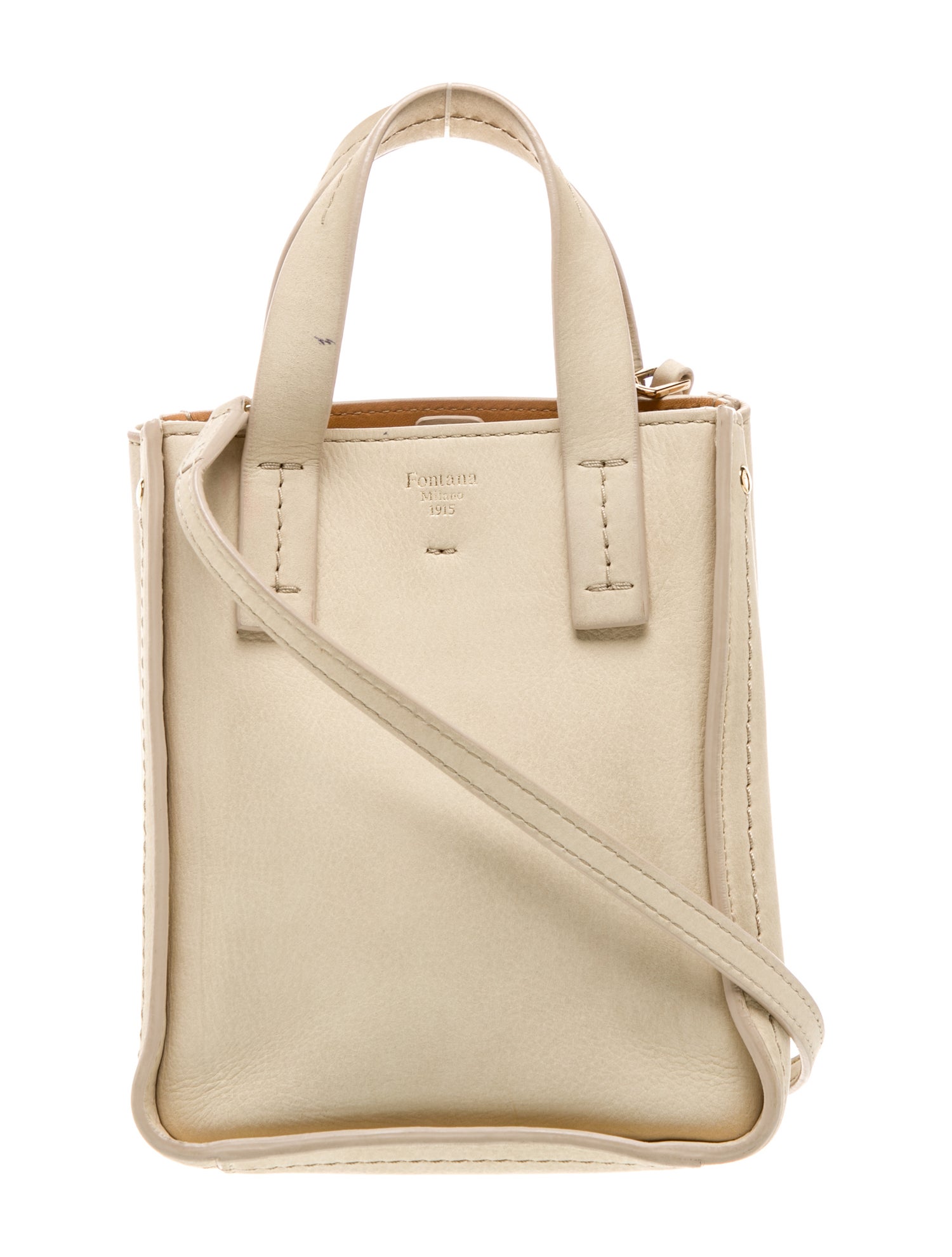 Fontana Milano 1915 Leather Top Handle Bag