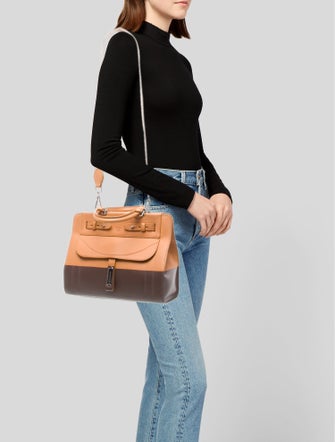 Fontana Milano 1915 Leather Top Handle Bag