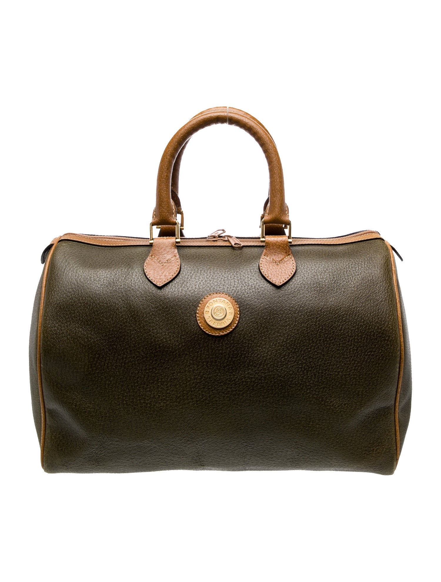 Fontana Milano 1915 Leather Handle Bag - Brown Handle Bags