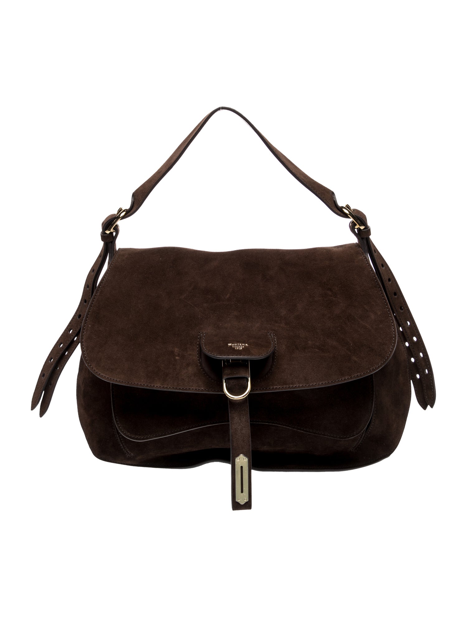Fontana Milano 1915 Suede Top Handle Bag