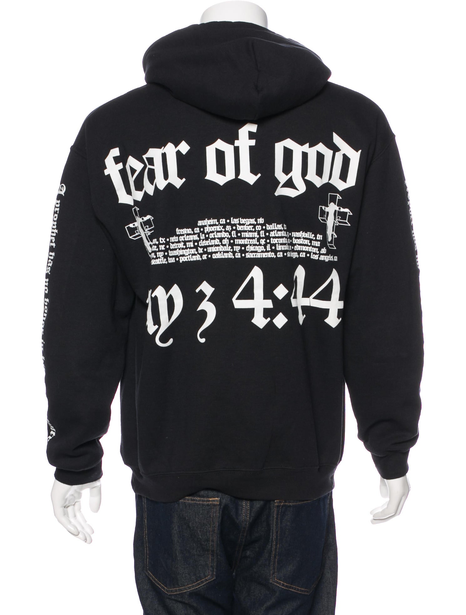 Fear Of God Jay-Z 4:44 Tour Hoodie - Black Sweatshirts & Hoodies