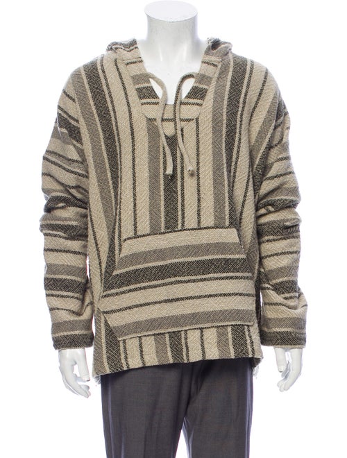 Fear Of God Printed Crew Neck Hoodie Black
