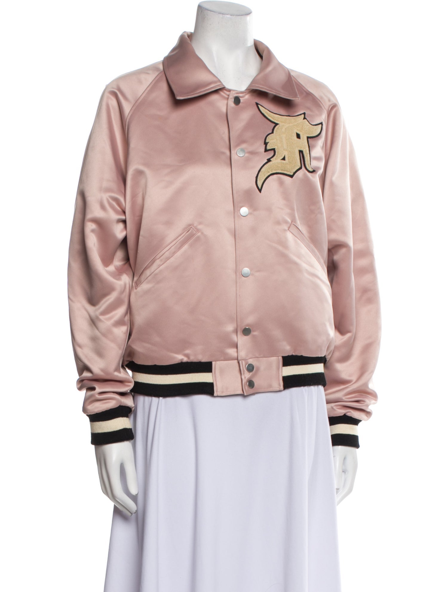 FEAR OF GOD Satin Baseball Jacket ピンク 【公式通販】