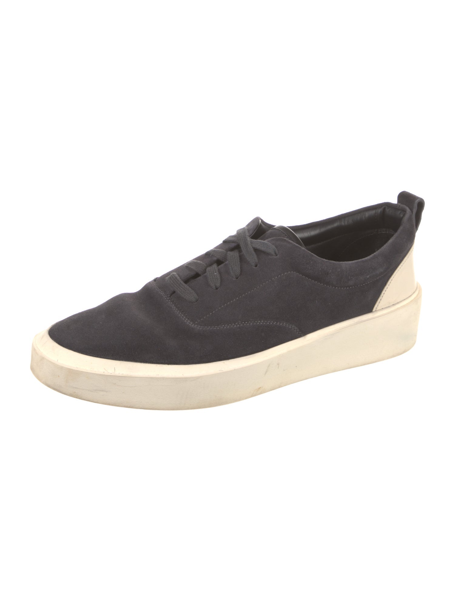 Fear Of God Vintage Black Suede Lace Up Sneakers