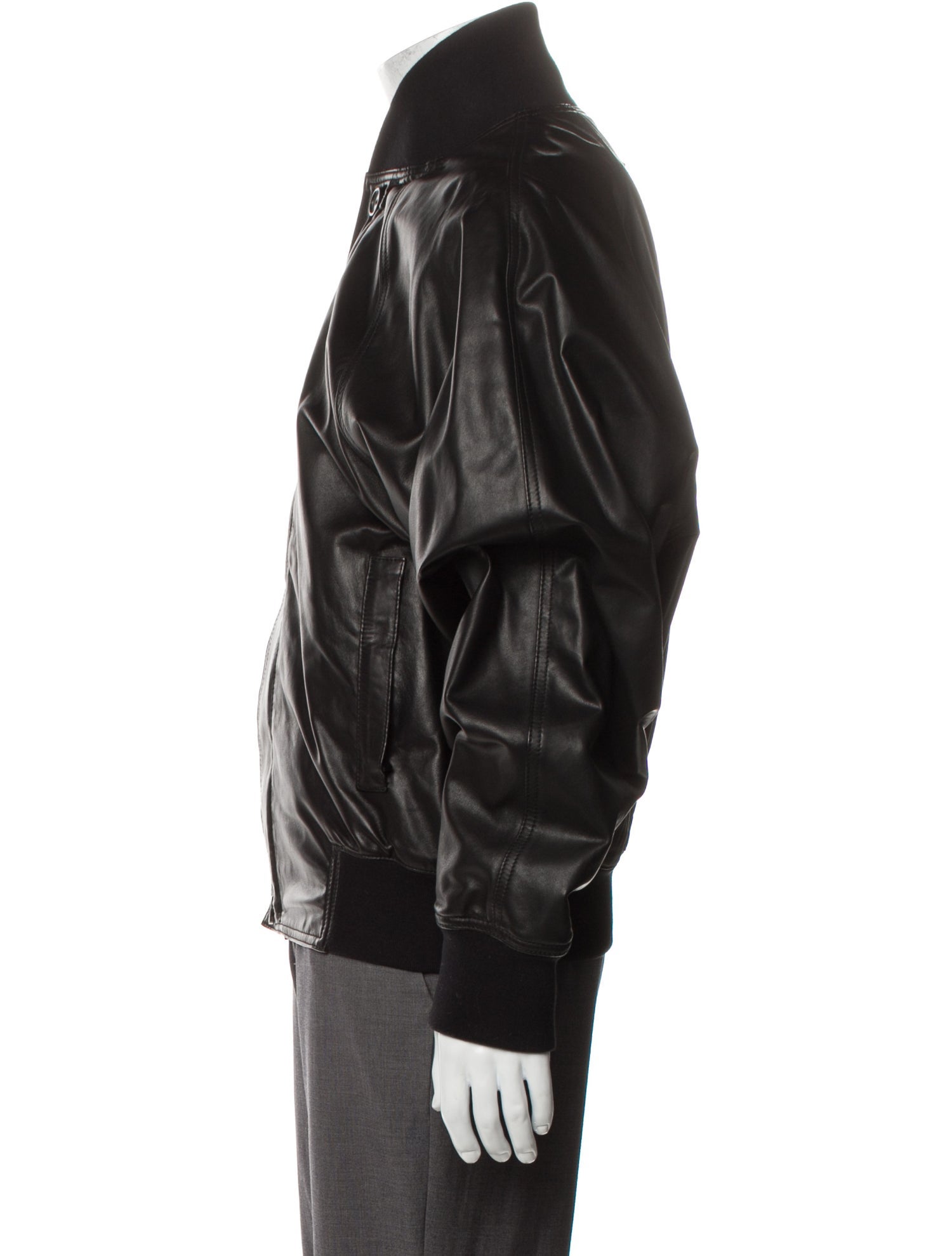 Fear Of God Seventh Collection Leather Lambskin Bomber Jacket