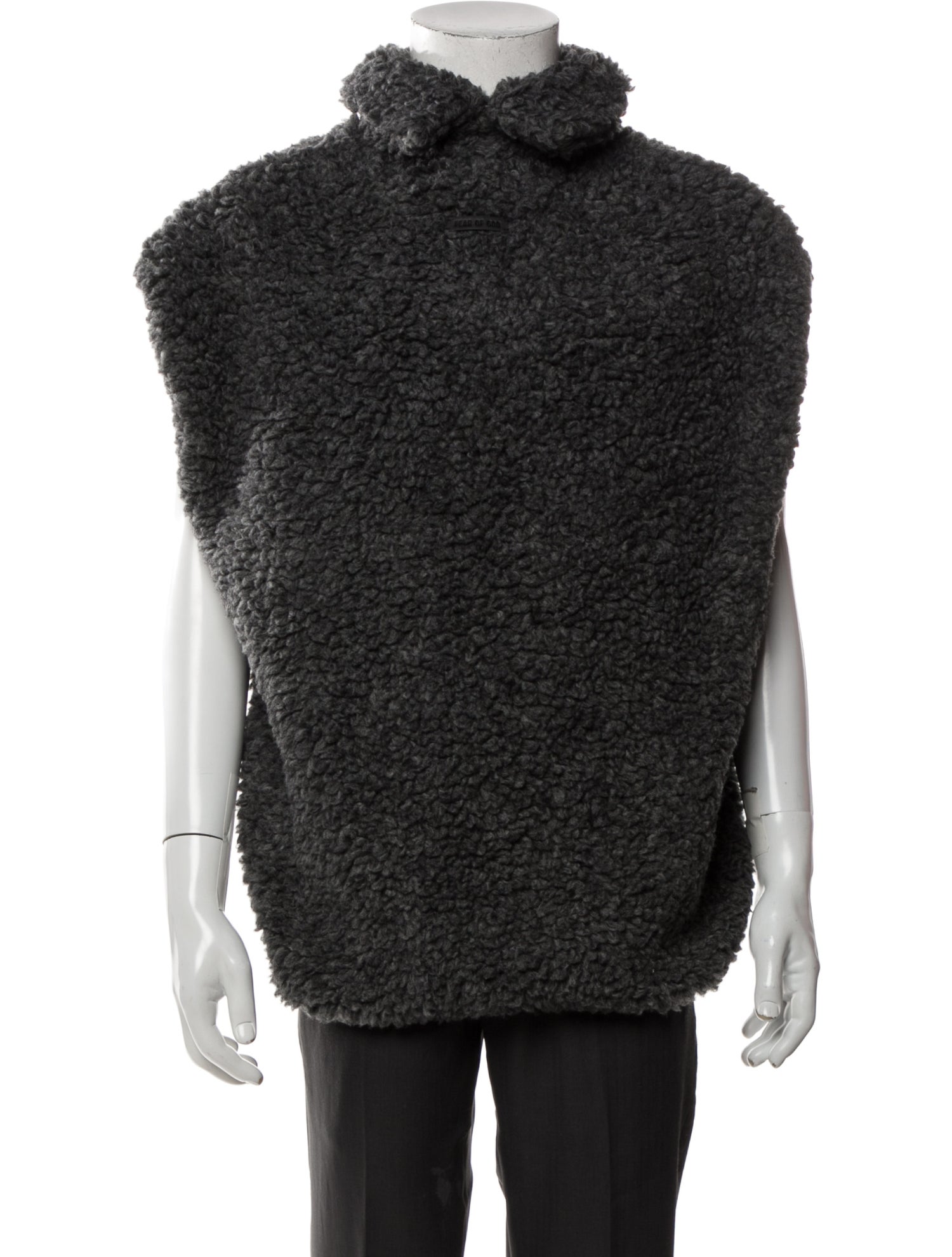 Fear Of God 2024 Polar Fleece High Neck Muscle Polo Shirt