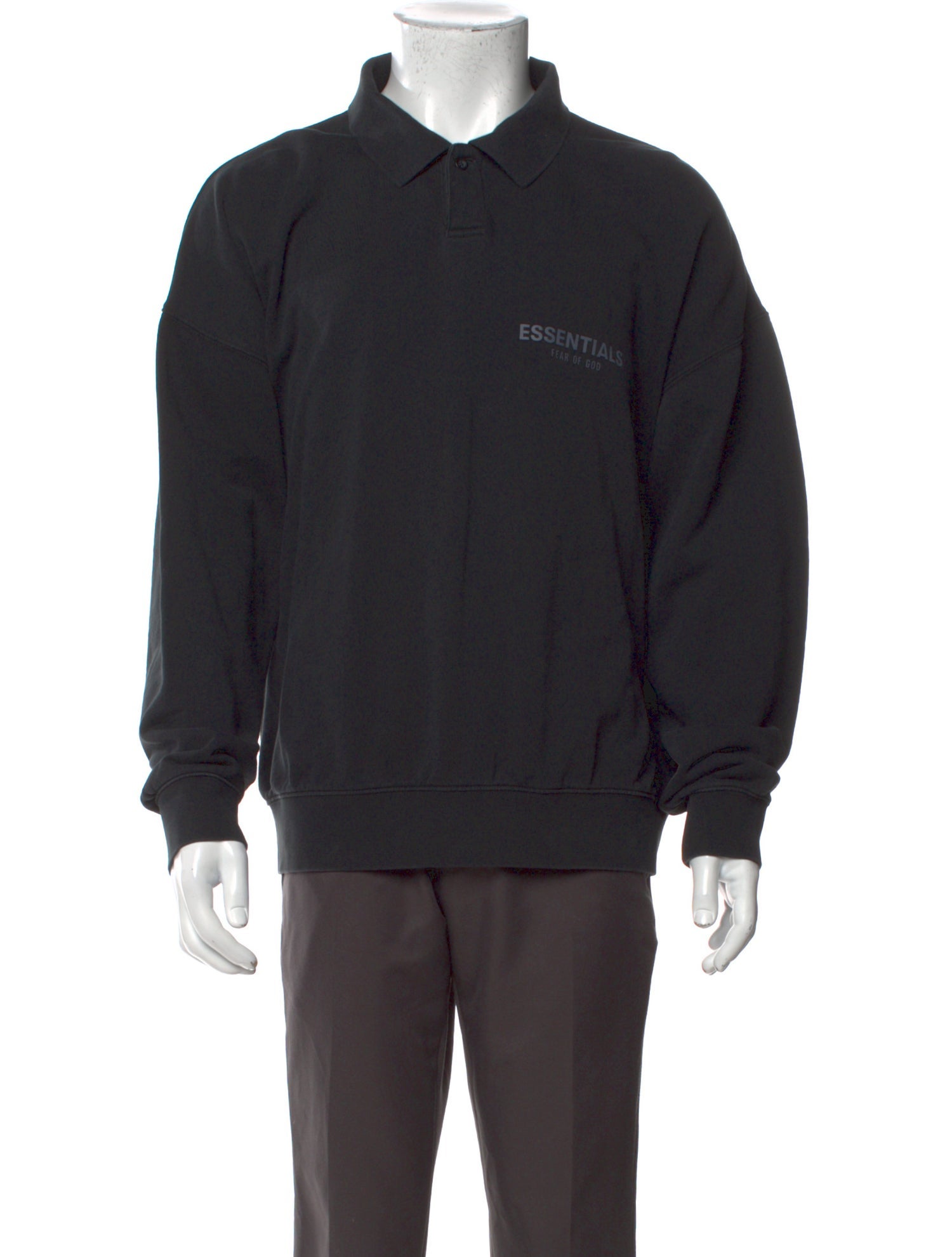 Essentials - Fear of God Collar Long Sleeve Polo Shirt
