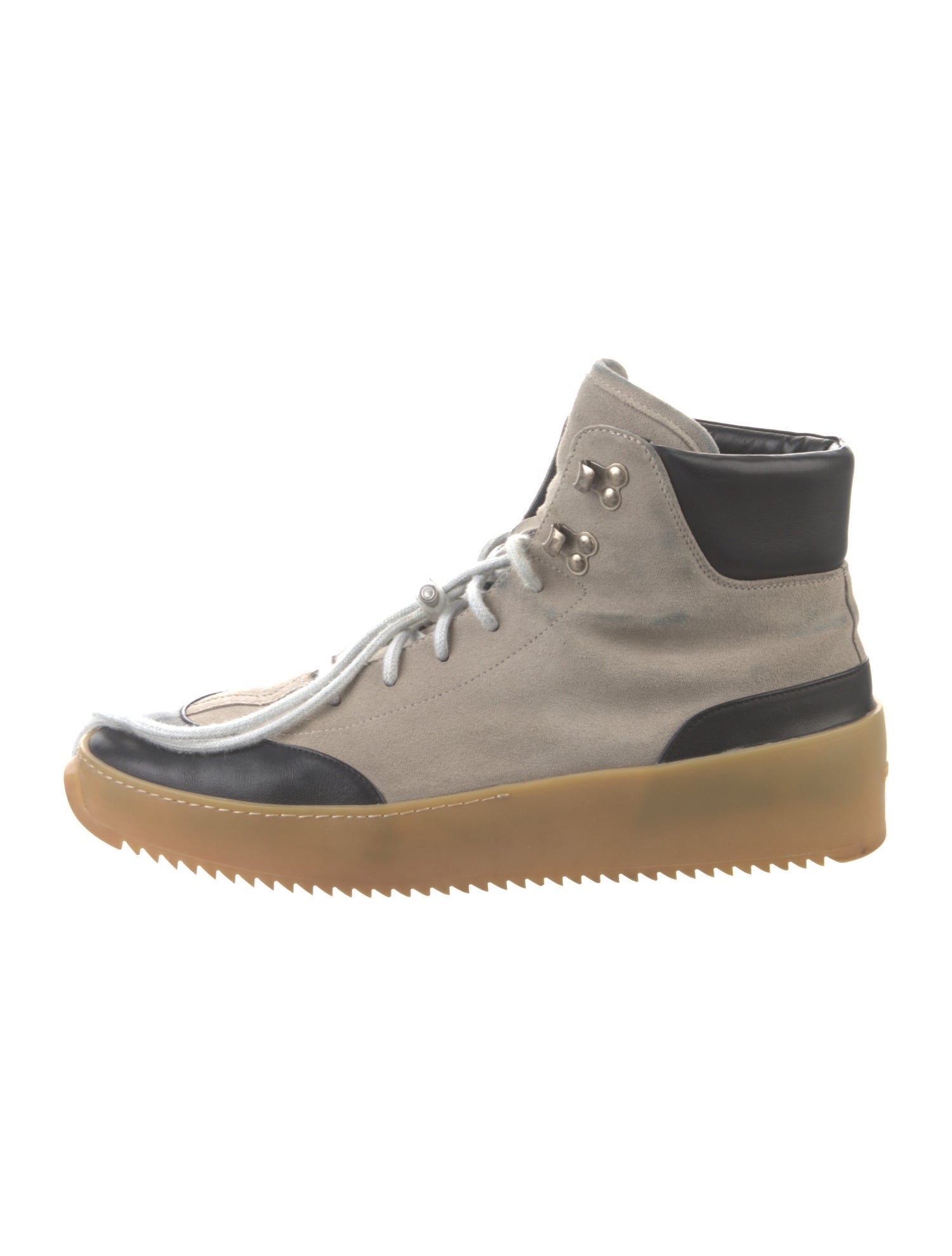 Fear Of God Suede Colorblock Pattern Sneakers