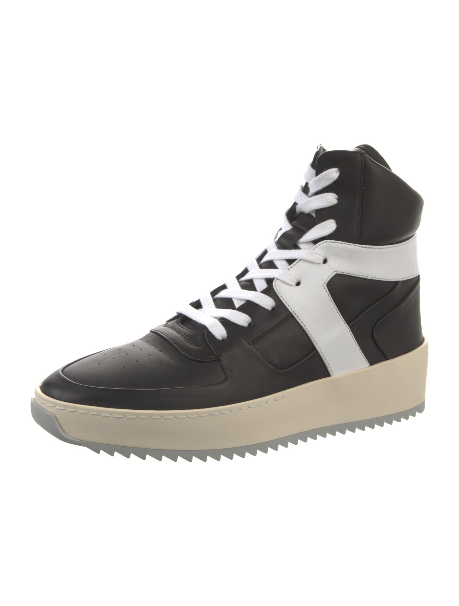 Fear Of God Leather Colorblock Pattern Sneakers