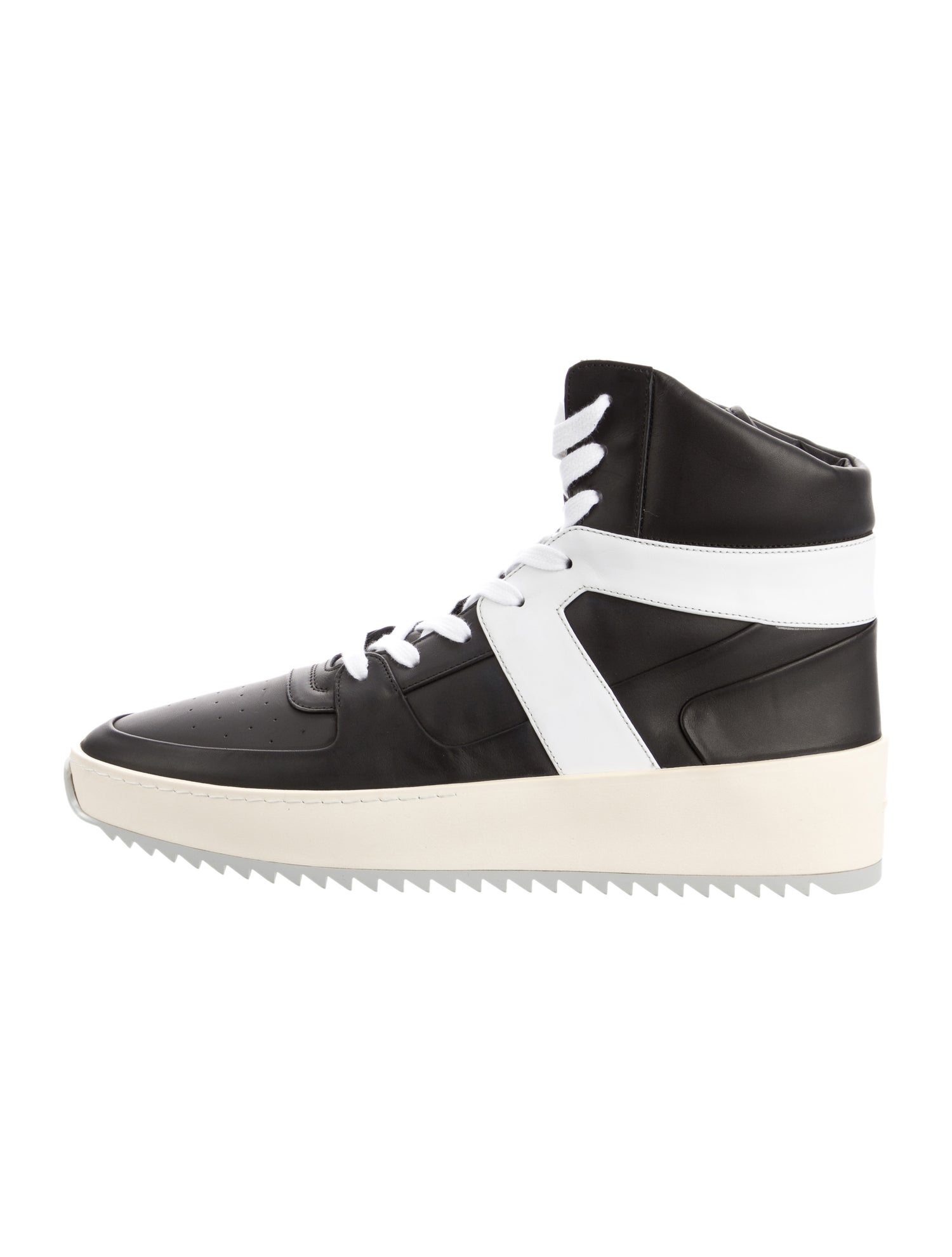 Fear Of God Leather Colorblock Pattern Sneakers