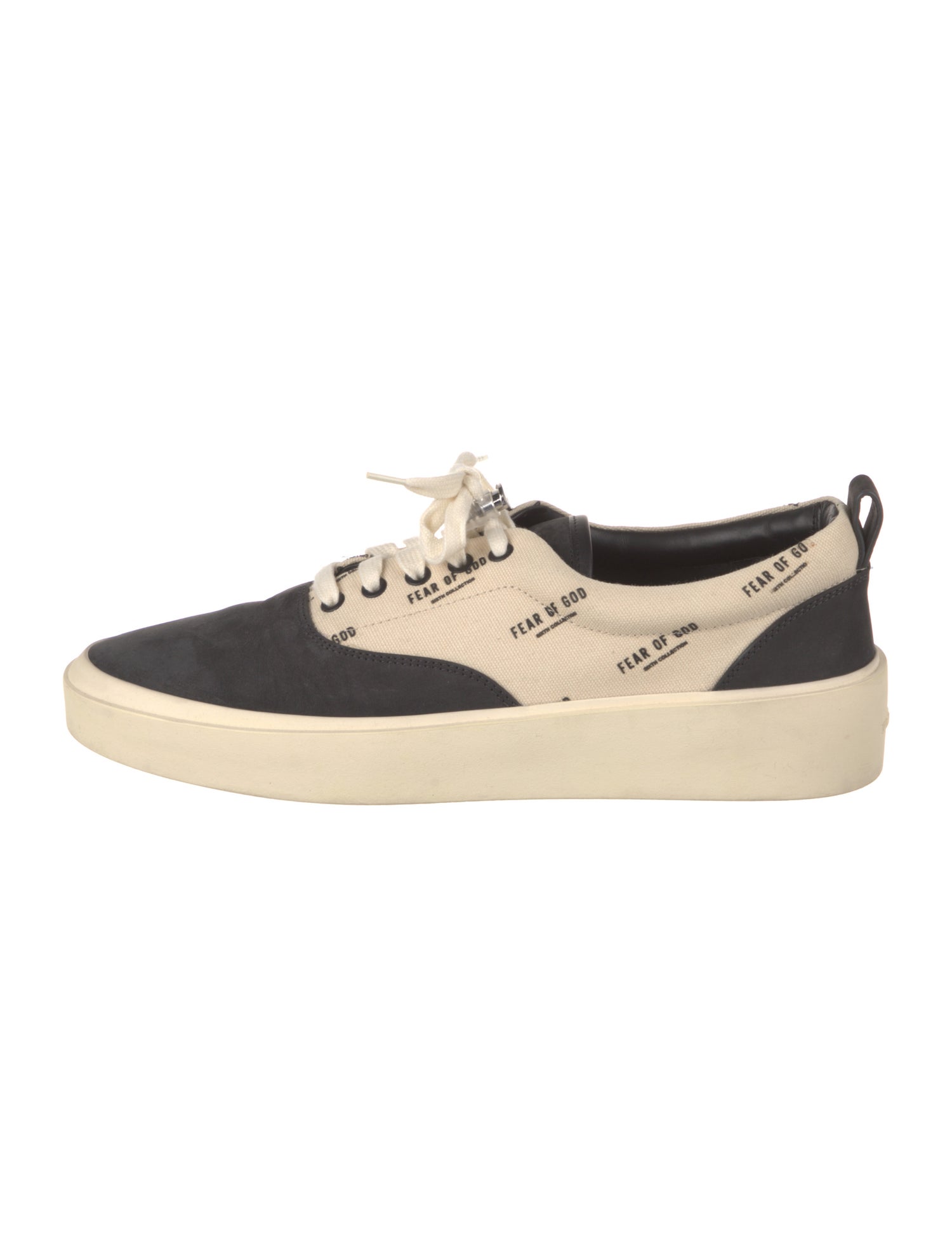 Fear Of God Canvas Colorblock Pattern Sneakers