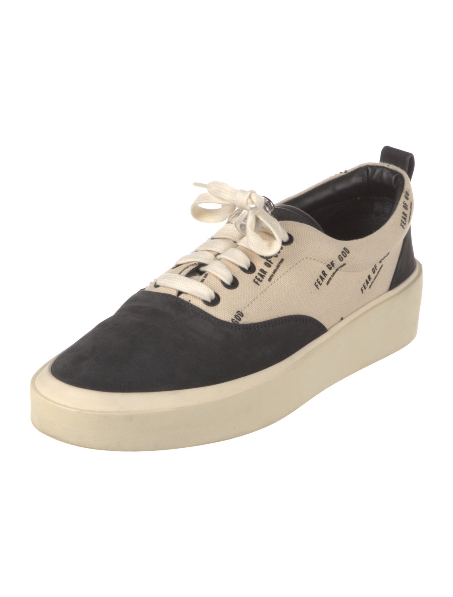 Fear Of God Canvas Colorblock Pattern Sneakers