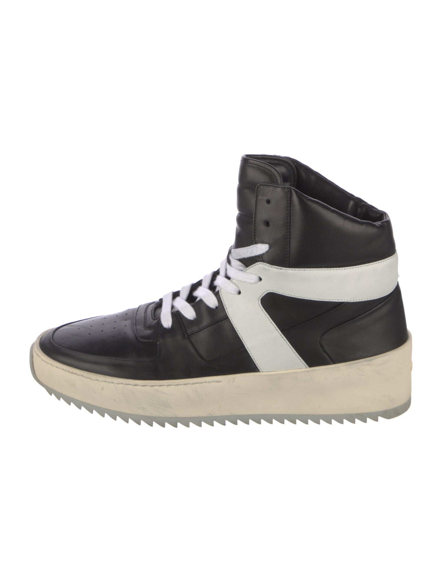 Fear Of God Leather Colorblock Pattern Sneakers