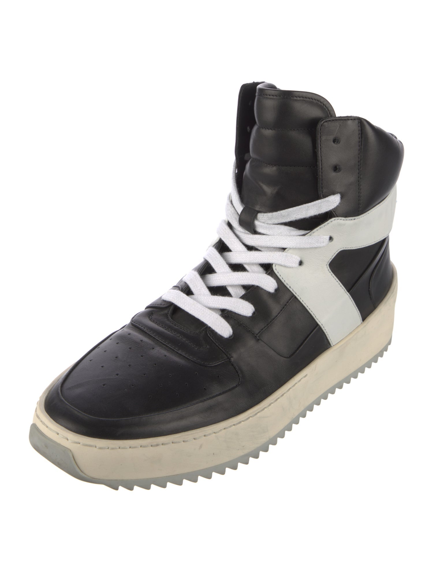 Fear Of God Leather Colorblock Pattern Sneakers
