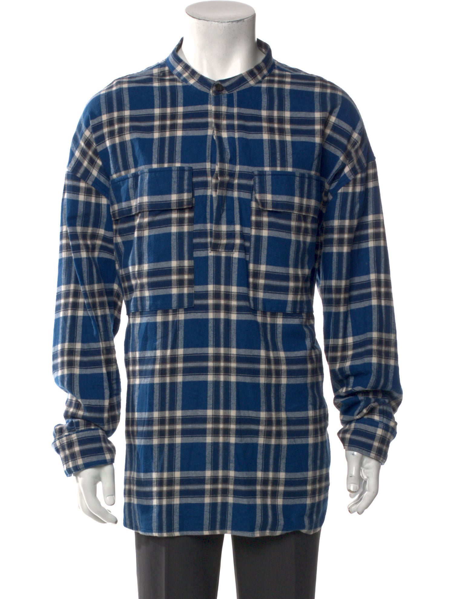 Fear Of God Plaid Sixth Collection Plaid Print Henley