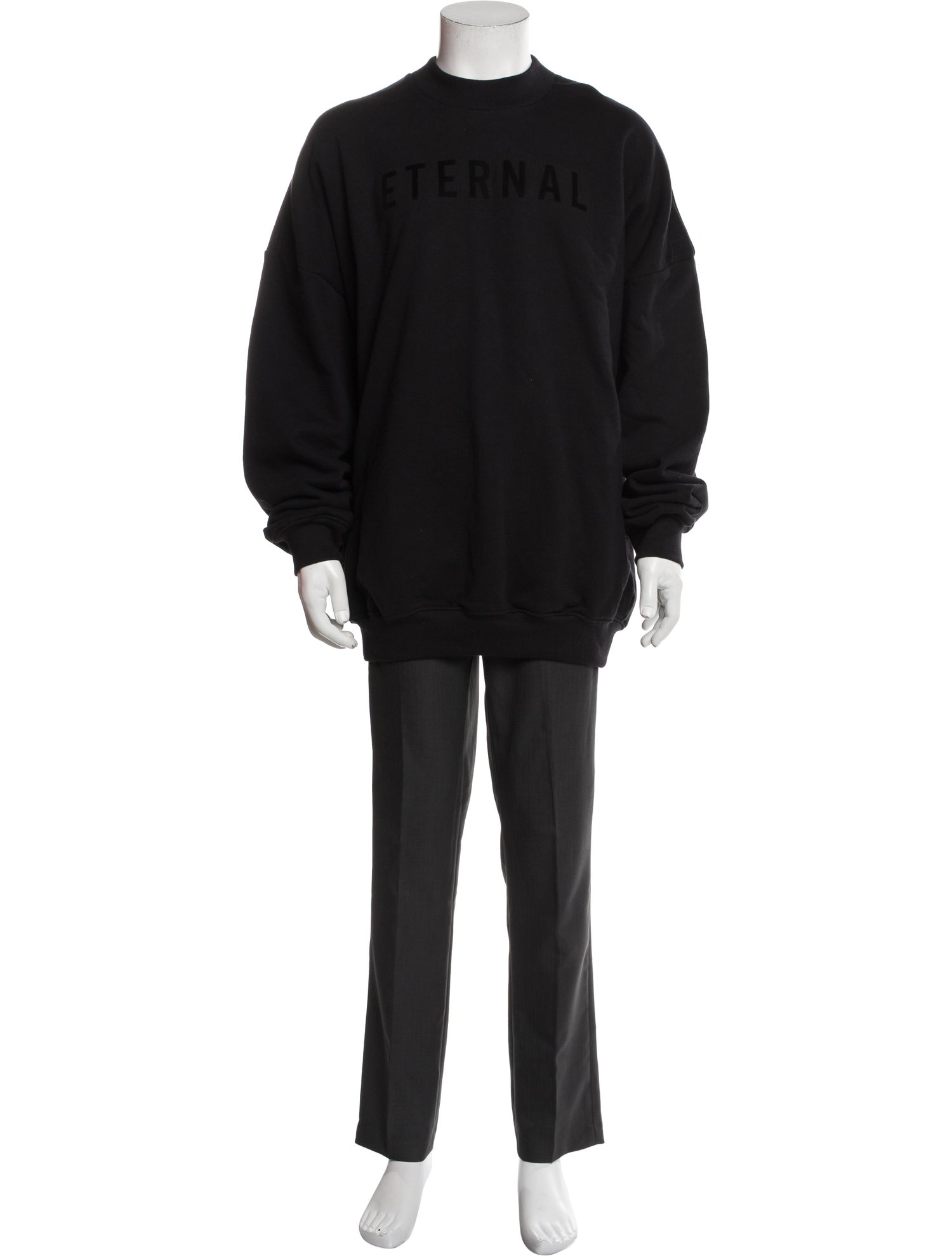 Fear Of God Signature Logo Crew Neck Sweatshirt