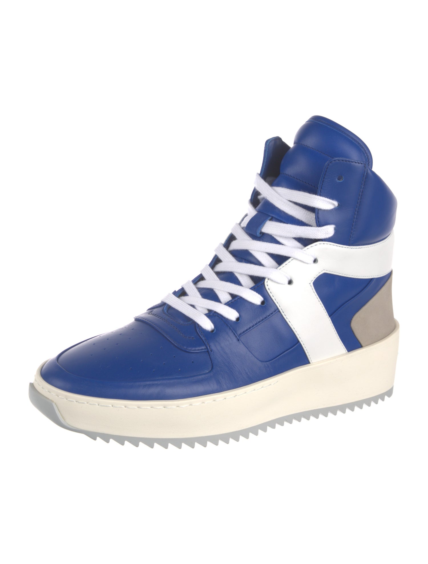 Fear Of God Leather Colorblock Pattern Sneakers