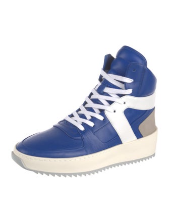 Fear Of God Leather Colorblock Pattern Sneakers