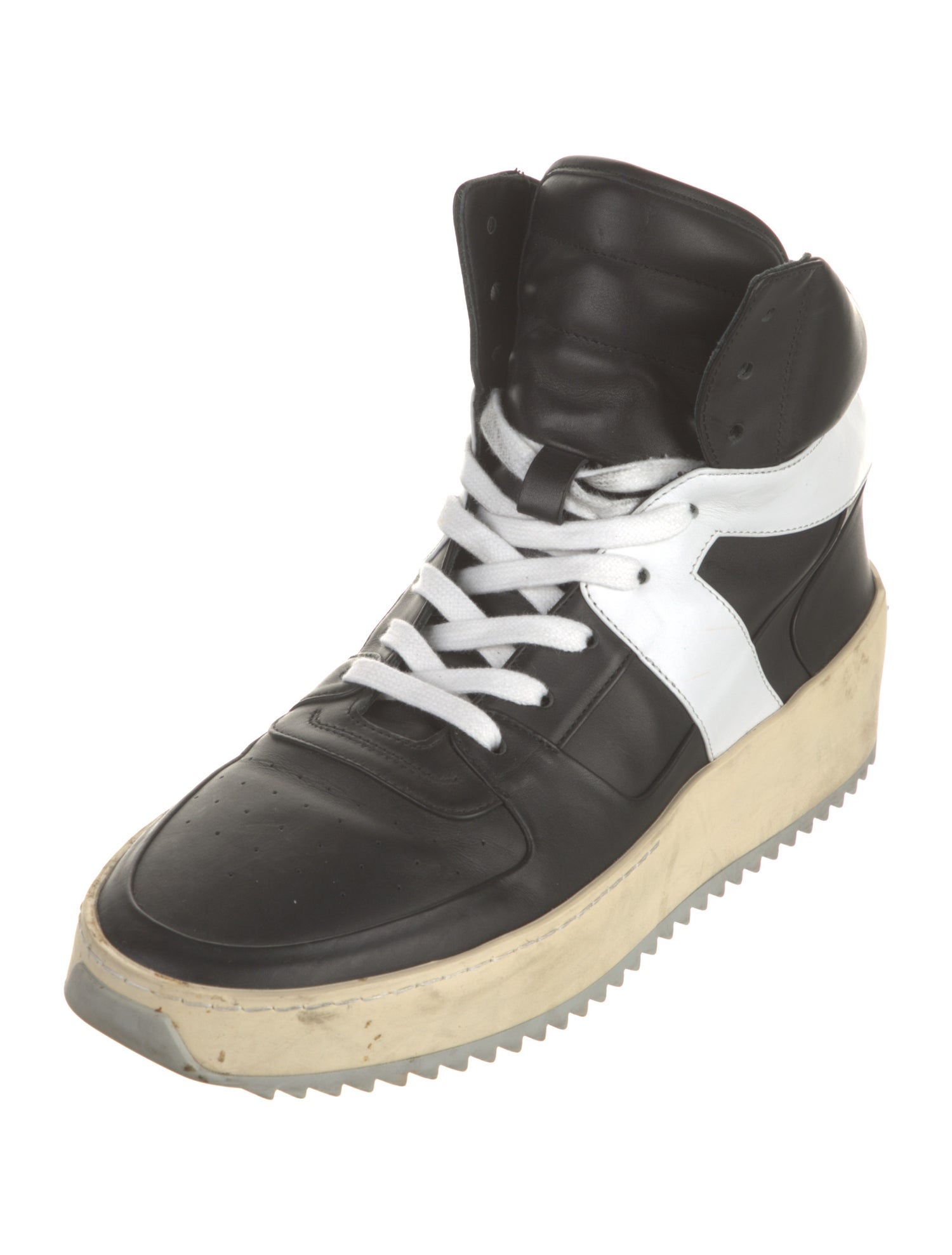 Fear Of God Leather Colorblock Pattern Sneakers