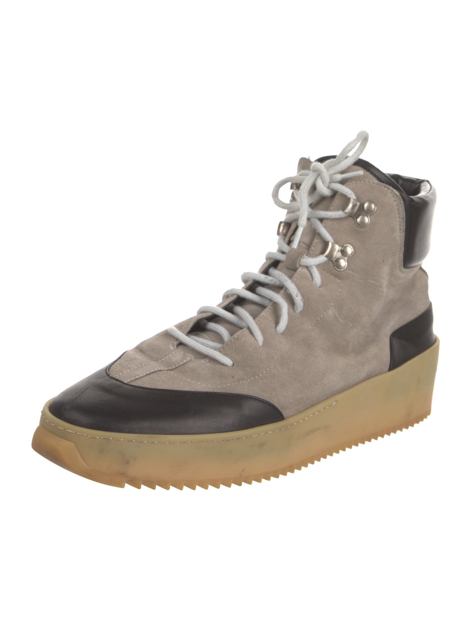 Fear Of God Suede Colorblock Pattern Sneakers