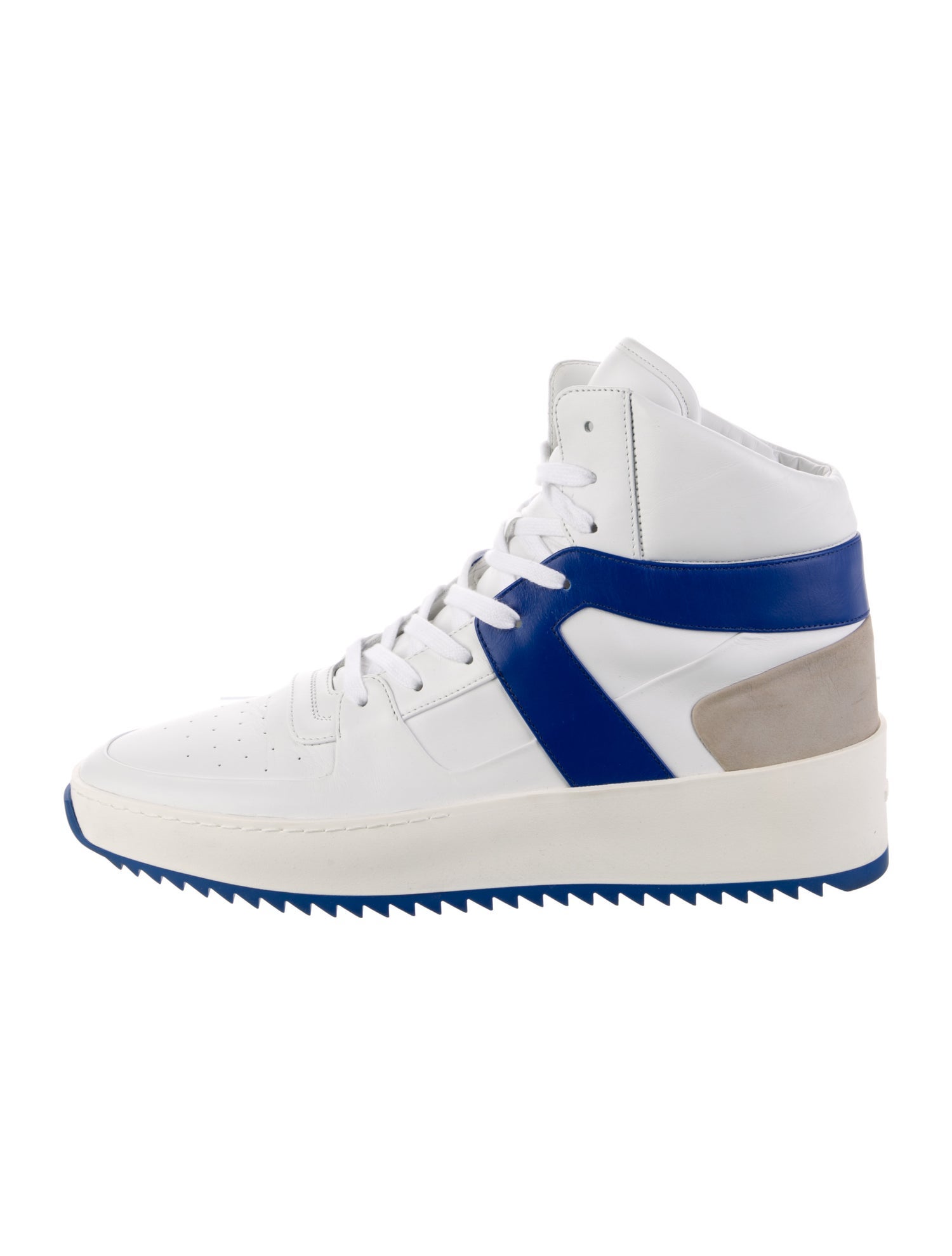 Fear Of God Leather Colorblock Pattern Sneakers