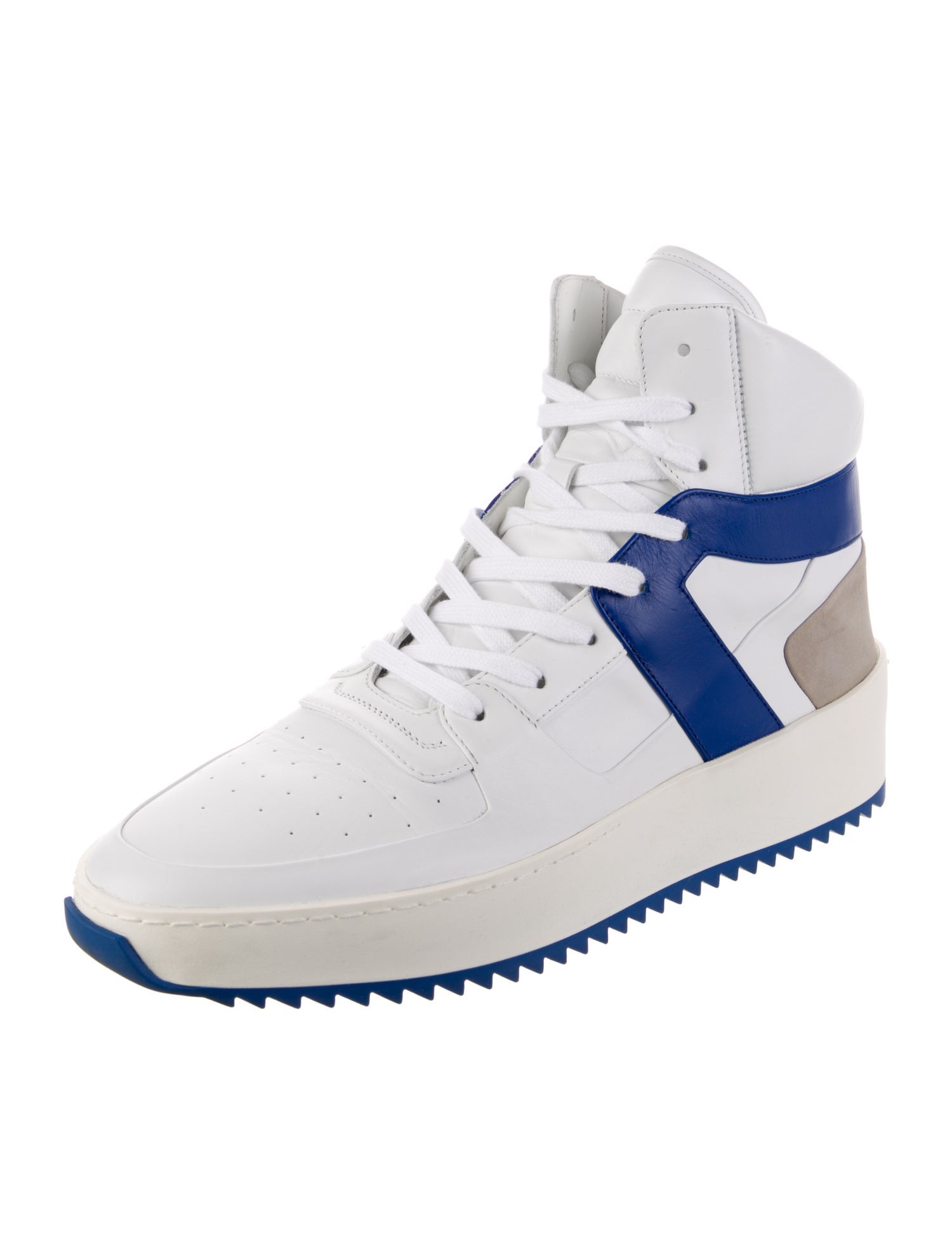 Fear Of God Leather Colorblock Pattern Sneakers