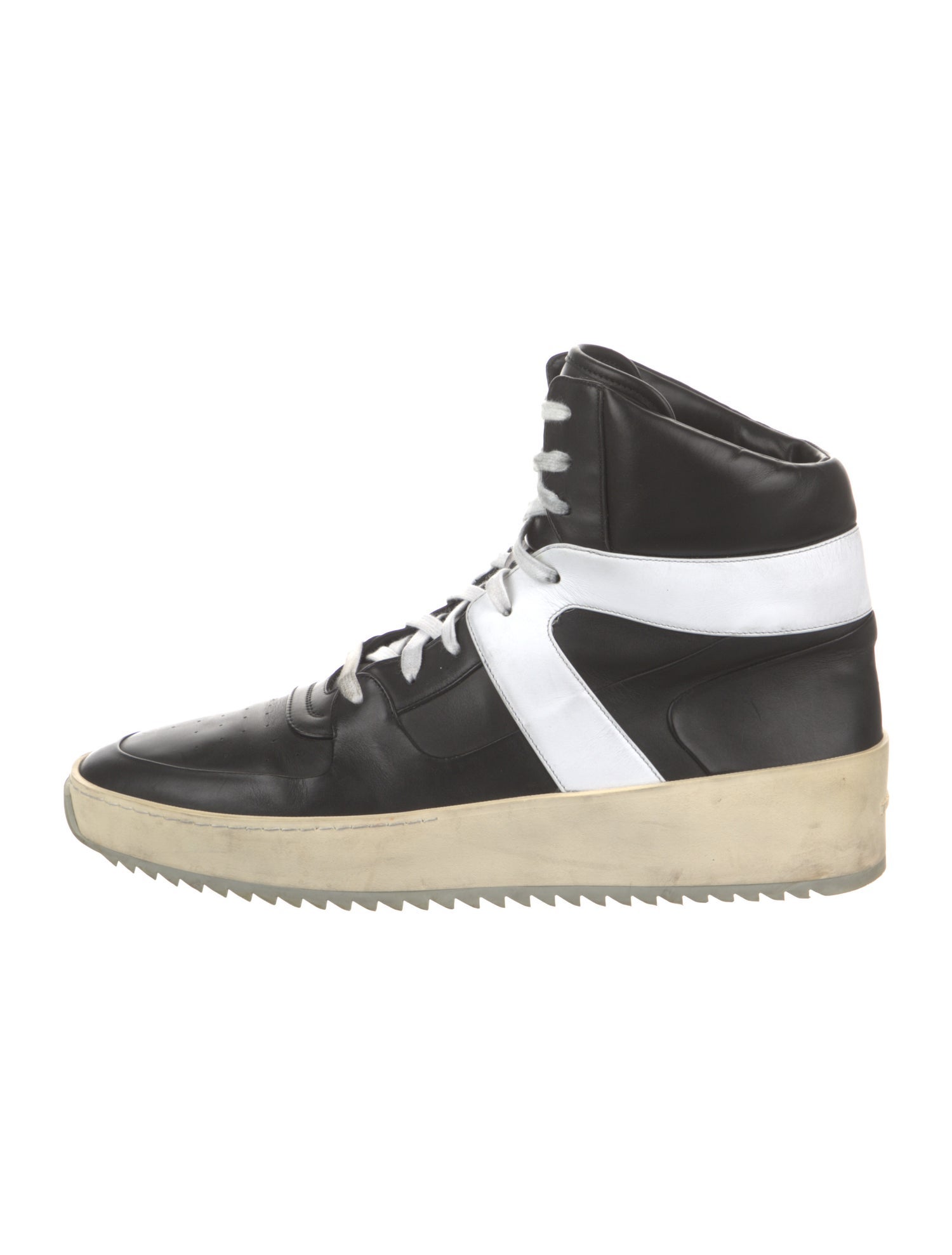 Fear Of God Leather Colorblock Pattern Sneakers