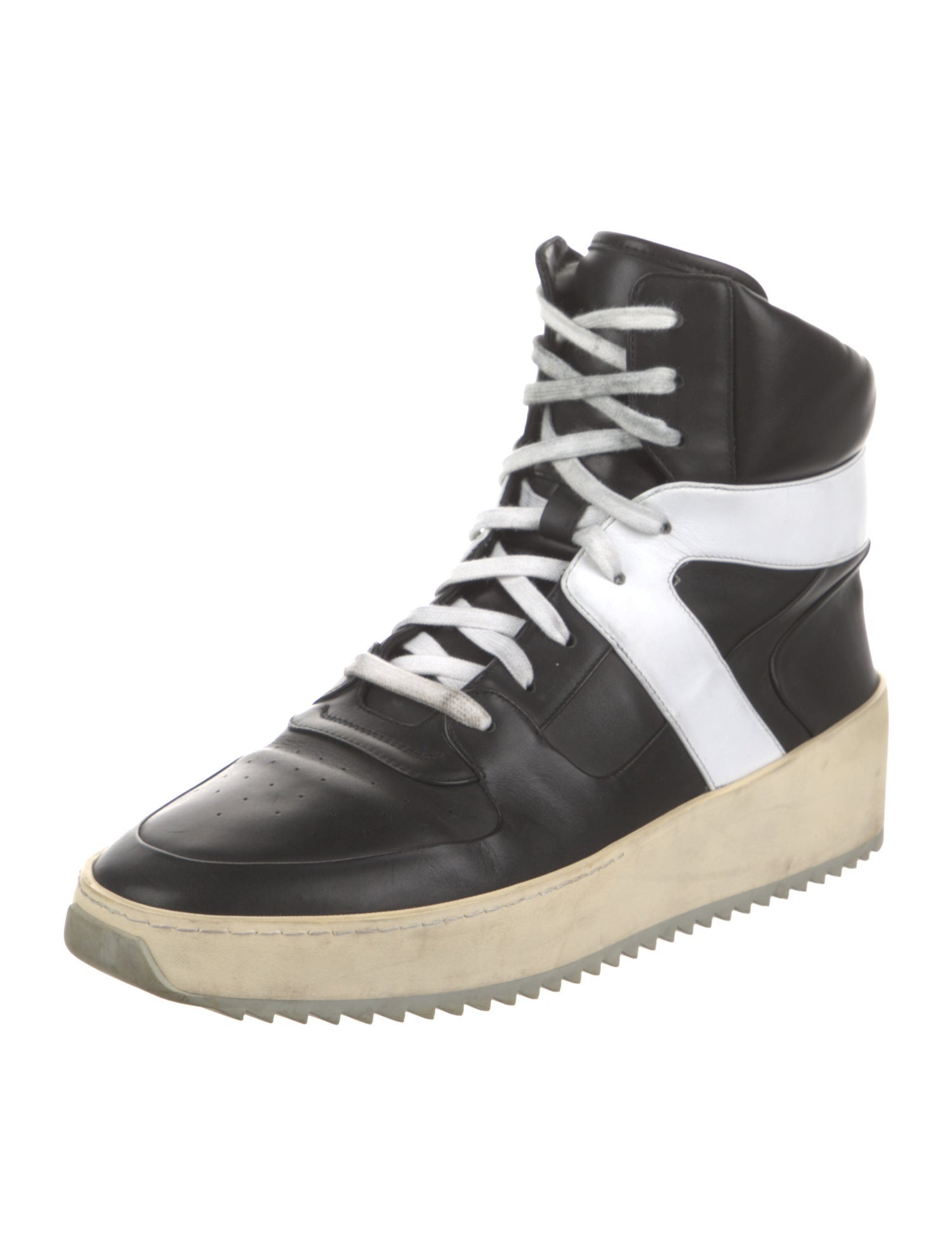 Fear Of God Leather Colorblock Pattern Sneakers