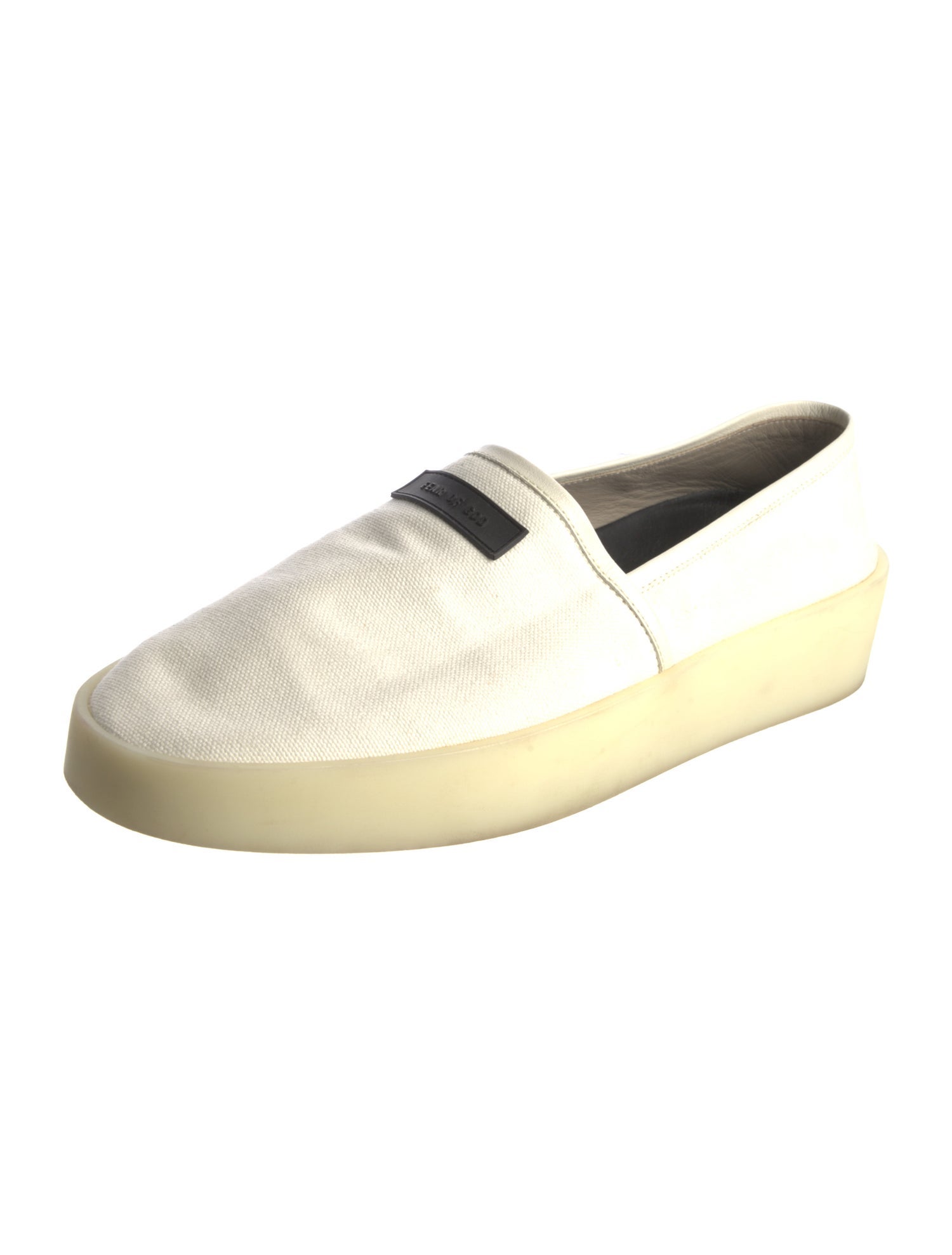 Fear Of God Canvas Leather Trim Embellishment Loafers