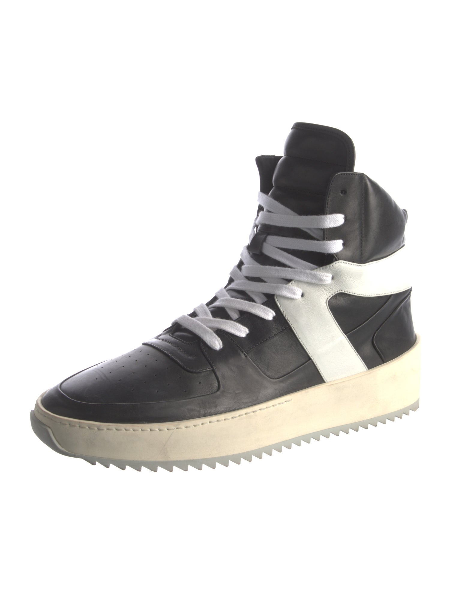 Fear Of God Leather Colorblock Pattern Sneakers